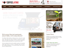Tablet Screenshot of coffeelatino.co.uk